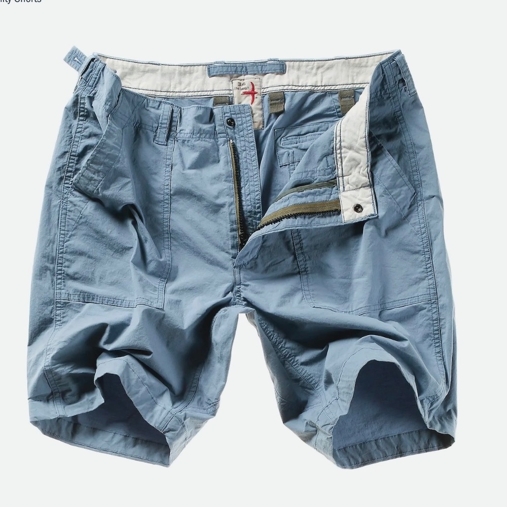 Relwen Tropic Supply Shorts - Huckberry- Blue Steel - NWT